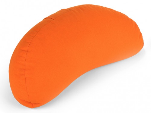 Coussin Fuzen (demi-lune) 100% coton Bio Orange Safran