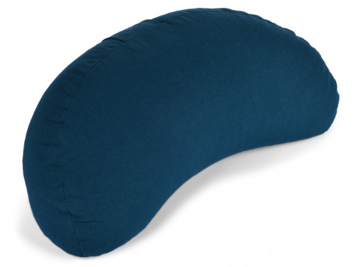 Coussin Fuzen (demi-lune) 100% coton Bio Bleu