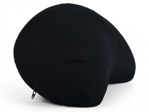 Article de Yoga Coussin Fuzen (demi-lune) 100% coton Bio Noir