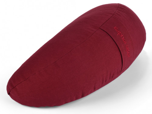 Coussin Fuzen (demi-lune) 100% coton Bio Bordeaux