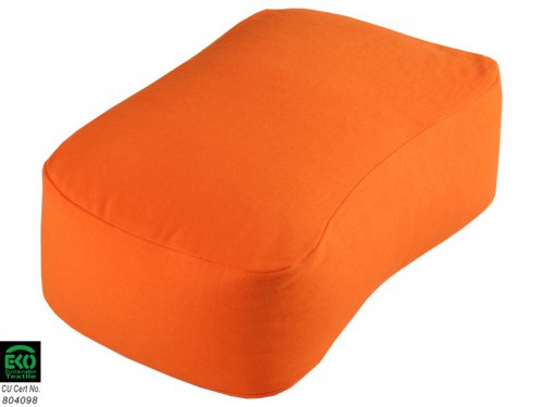 Coussin Rectangulaire Bio Orange Safran
