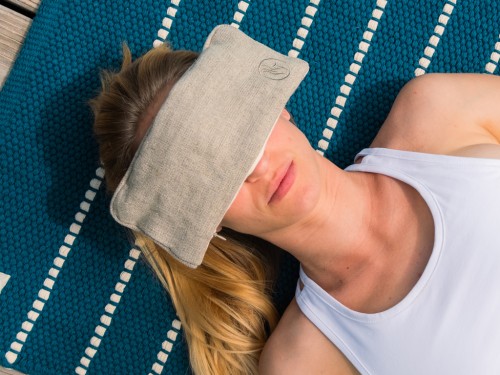 Article de Yoga Coussinet pour les yeux - Chanvre Naturel & Lin bio - Naturel Chanvre