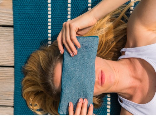 Article de Yoga Coussinet pour les yeux - Chanvre Naturel & Lin bio - Naturel Chanvre