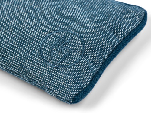 Coussinet pour les Yeux coton Chambray et Lin Bio - Bleu Coton Chambray Bleu