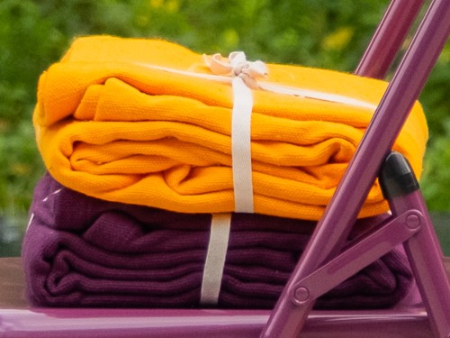 Couverture de yoga 100% coton bio 150cm X 200cm Chin Mudra