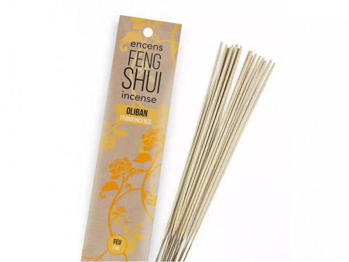 Article de Yoga Encens Feng Shui élément Feu, Oliban 20 bâtonnets x 30 min