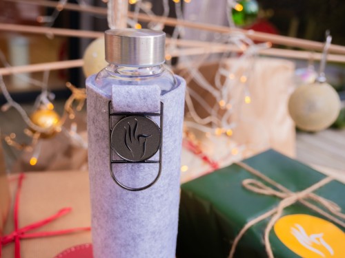 Article de Yoga Gourde - Gris 600ml