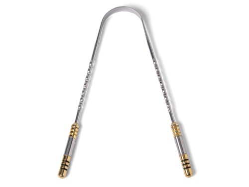 Article de Yoga Gratte langue Antikva 100% inox