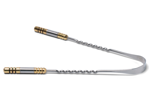 Article de Yoga Gratte langue Antikva 100% inox