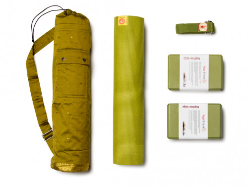 Article de Yoga Kit Confort Non Toxique 6mm Vert Citron