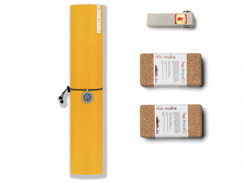 Kit de Yoga Intensive-Mat 4mm Jaune Safran