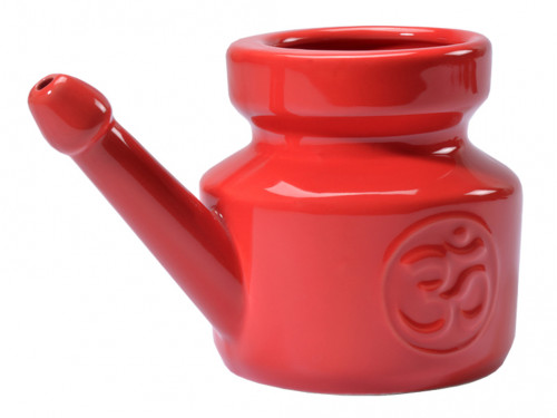Article de Yoga Kit Lota Jala Neti complet Porcelaine Red Chili Pepper 400 ml