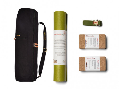 Article de Yoga Kit Standard Mat 4.5mm Couleur Vert Citron