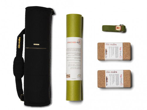 Article de Yoga Kit Studio Mat 4.5mm Couleur Vert Citron