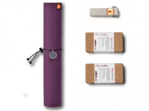 Kit Yoga Tri Mat Couleur Prune