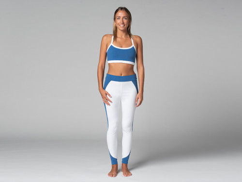 Article de Yoga Legging de Yoga Bi-colore - Bio Blanc