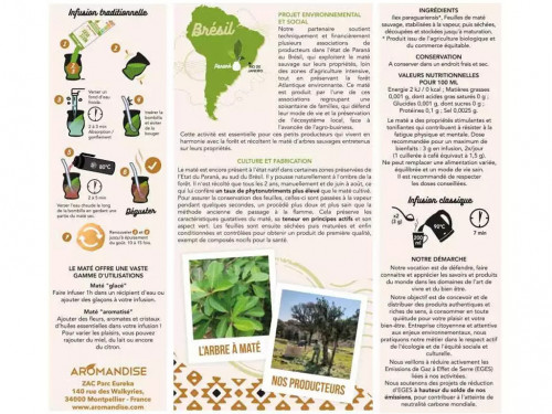 Article de Yoga Maté vert Sauvage 350g