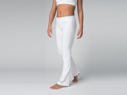 Article de Yoga Pantalon de yoga Chic - 95% coton Bio et 5% Lycra Blanc