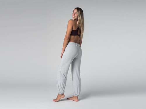 Article de Yoga Pantalon de yoga Cool - 95% coton Bio et 5% Lycra Gris - Fin de Serie