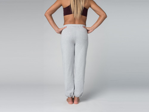 Article de Yoga Pantalon de yoga Cool - 95% coton Bio et 5% Lycra Gris