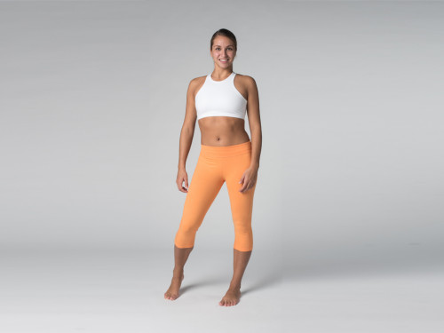 Article de Yoga Pantalon de yoga Corsaire CAPRI 95% coton Bio et 5% Lycra Mango - Fin de Serie