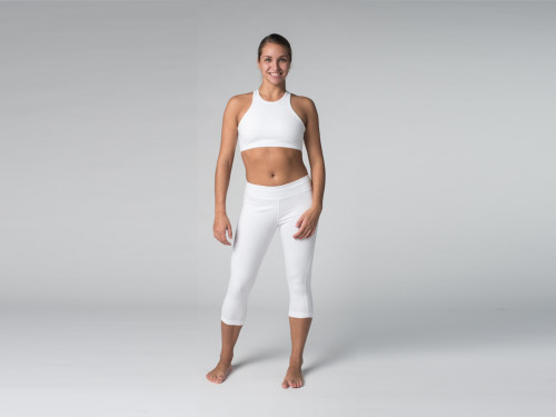 Pantalon de yoga Corsaire CAPRI 95% coton Bio et 5% Lycra