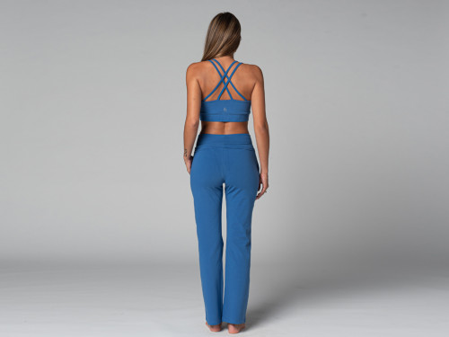 Article de Yoga Pantalon de yoga femme Confort - Bio Bleu Chaud