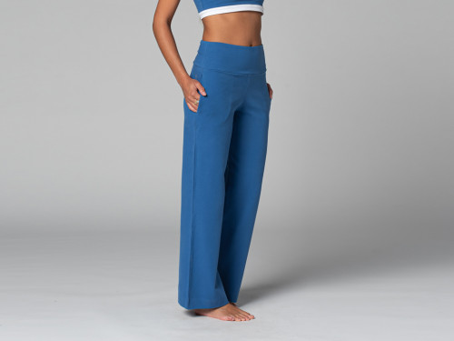 Pantalon de yoga Femme Jazzy - Bio Bleu