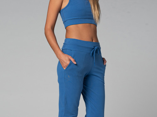 Article de Yoga Pantalon de Yoga femme Jogg - Bio Bleu