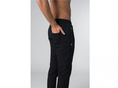 Article de Yoga Pantalon de yoga Slim homme - Coton Bio Noir