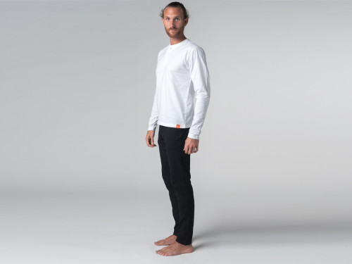 Pantalon de yoga Slim homme - Coton Bio Noir - Vêtements de Yoga Homme -  Coton Bio Fin de série