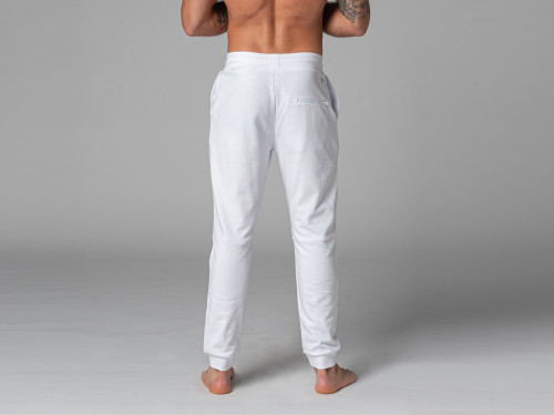 Article de Yoga Pantalon de Yoga Homme Jogger - Bio Blanc