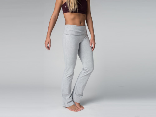 Article de Yoga Pantalon de yoga Jazz - 95% coton Bio et 5% Lycra Gris Perlé - Fin de Serie