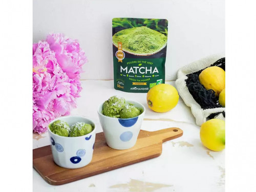 Article de Yoga Poudre Thé Vert Matcha grand format 80g