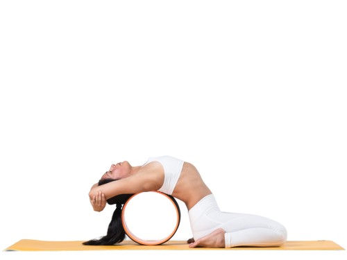 Article de Yoga Roue Yoga - Orange/Noir 32cm x 13cm