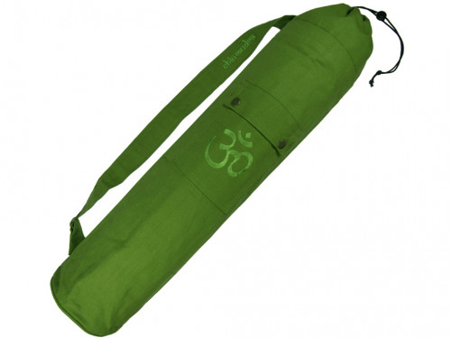Sac à tapis de yoga 100% Coton Bio 90cm X 15cm Vert - Presque Parfaits