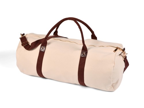 Sac à Tapis de Yoga Baroudeur Coton Bio et Cuir végan - Écru