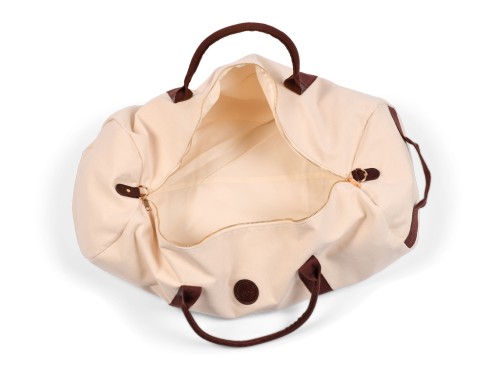 Article de Yoga Sac à Tapis de Yoga Baroudeur Coton Bio et Cuir végan - Écru 30 cm x 70 cm