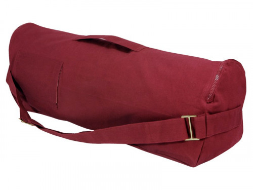 Sac à tapis de yoga Chic et Cool 100% Coton Bio 82cm x 17cm Bordeaux