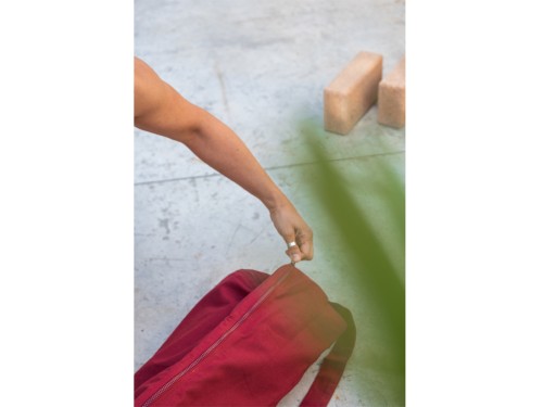 Article de Yoga Sac à tapis de yoga Chic et Cool 100% Coton Bio 92cm x 17cm Bordeaux