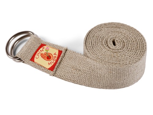 Sangle de yoga Chanvre naturel Bio - Boucle 1/2 lune Chanvre Naturel
