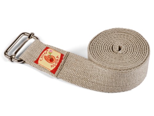 Sangle de yoga Chanvre naturel Bio - Boucle Rectangulaire Chanvre Naturel