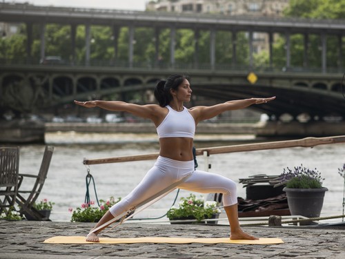 Sangle de yoga Iyengar double boucle 100% Bio Chin Mudra