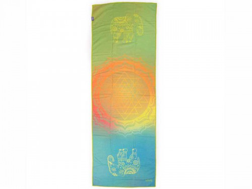 Article de Yoga Serviette de Yoga anti-dérapante - 183cmx 60cm Vert lagon