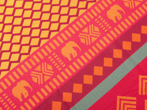 Serviette de Yoga anti-dérapante - 183cmx 61cm Safari Sari