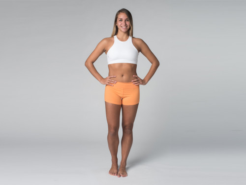 Article de Yoga Short de yoga 95% coton Bio et 5% Lycra Mango - Fin de Serie