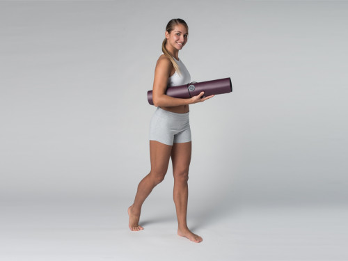 Article de Yoga Short de yoga 95% coton Bio et 5% Lycra Gris - Fin de Serie