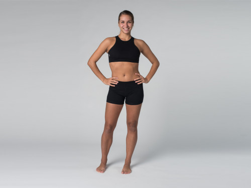 Article de Yoga Short de yoga 95% coton Bio et 5% Lycra Noir - Fin de Serie