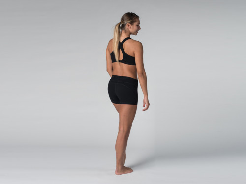 Article de Yoga Short de yoga 95% coton Bio et 5% Lycra Noir - Fin de Serie