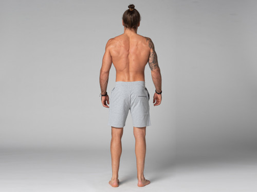 Article de Yoga Short de Yoga Homme - Coton Bio Gris